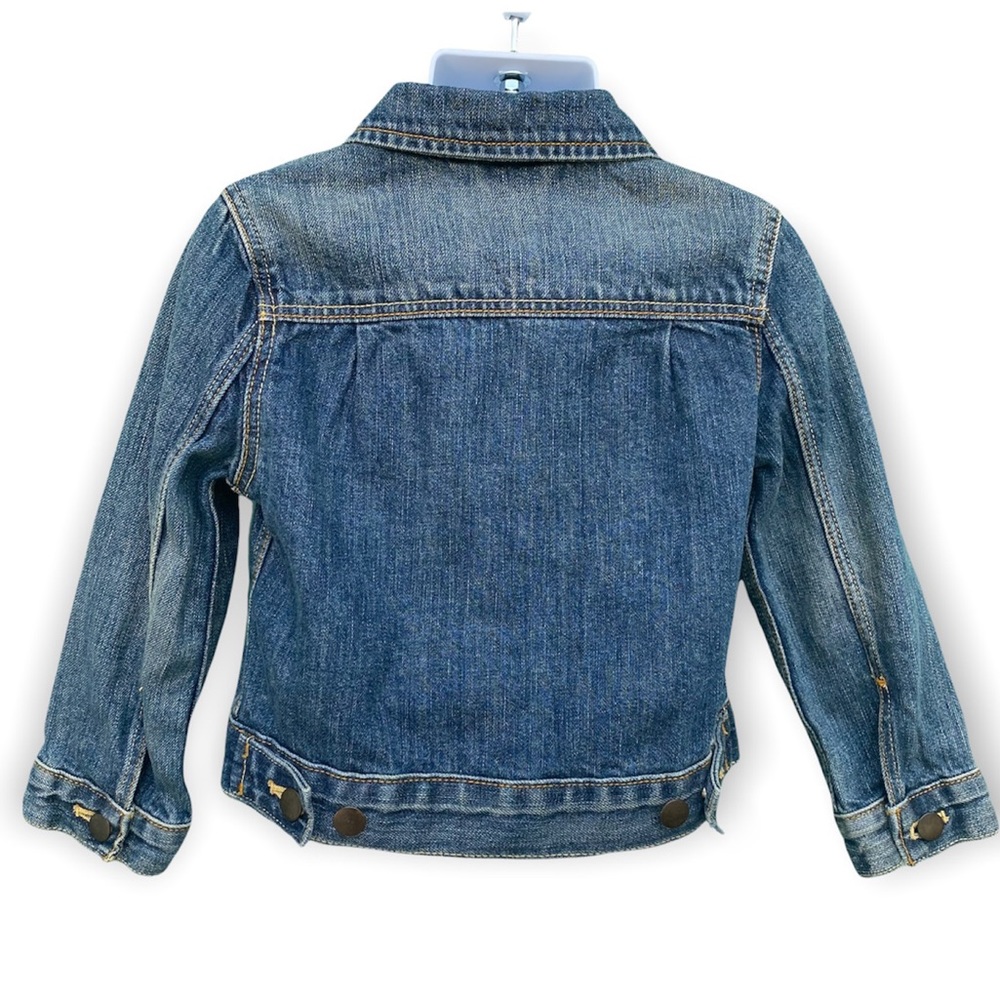 J Crew Crewcuts boy blue denim jean jacket 3 - Picture 3 of 9